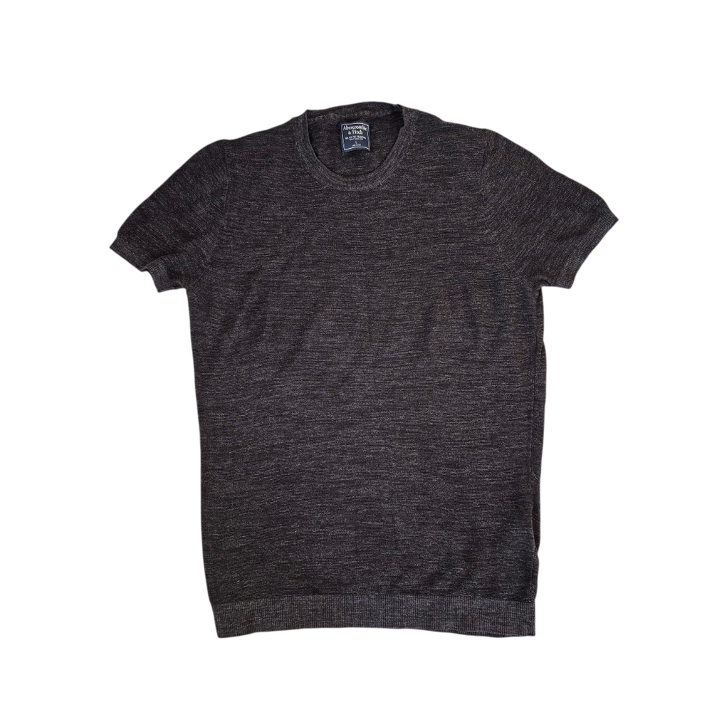 Abercrombie & Fitch Dark Gray Pima Cotton Short Sleeve Tee